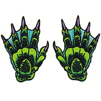 Creature Hands Embroidered Patch Set by Kreepsville 666 (ep1078)