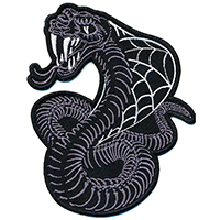 Skelli Cobra Embroidered Patch by Kreepsville 666 (ep1071)