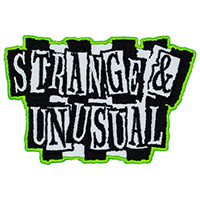 Strange & Unusual Embroidered Text Patch by Kreepsville 666 (ep924)