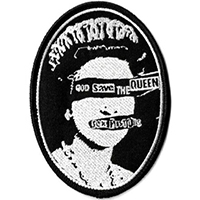 Sex Pistols- God Save The Queen Oval woven patch (ep1189)