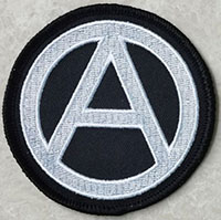 Anarchy (Black/White) Embroidered Patch