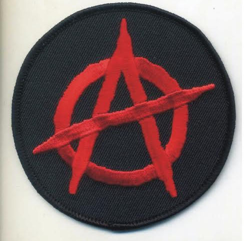 Anarchy (Black/Red) Embroidered Patch