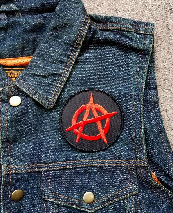 Anarchy (Black/Red) Embroidered Patch