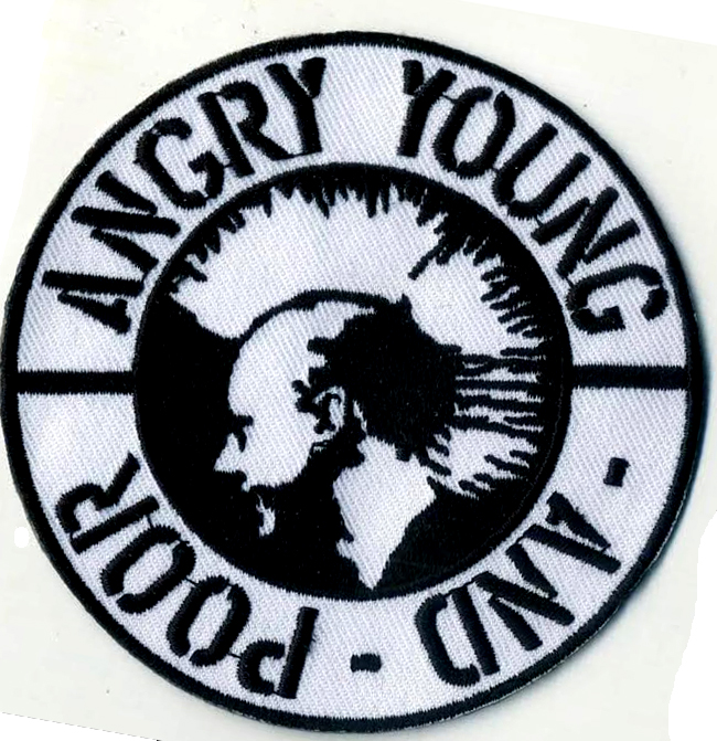 Angry Young And Poor- Mohawk embroidered patch