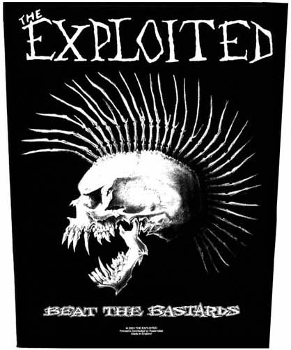 Exploited- Beat The Bastards Sewn Edge Back Patch (bp13)
