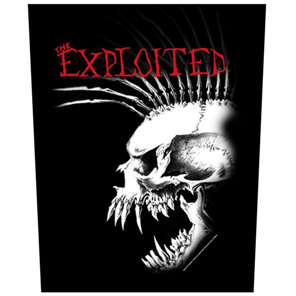 Exploited- Bastard Skull Sewn Edge Back Patch (bp117)