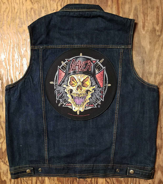 Slayer- Color Wehrmacht Round Sewn Edge Back Patch (bp120)