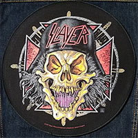 Slayer- Color Wehrmacht Round Sewn Edge Back Patch (bp120)