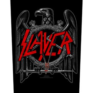 Slayer- Black Eagle Sewn Edge Back Patch (bp101)