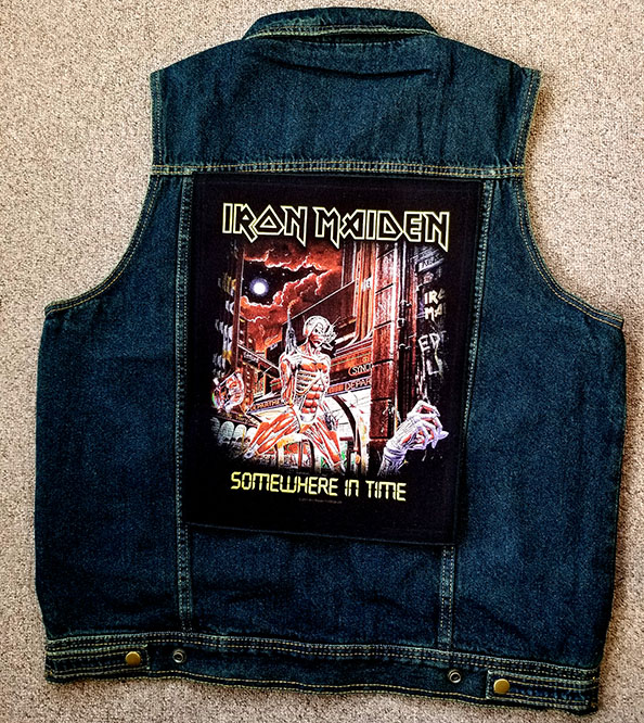Iron Maiden- Somewhere In Time Sewn Edge Back Patch (bp126)