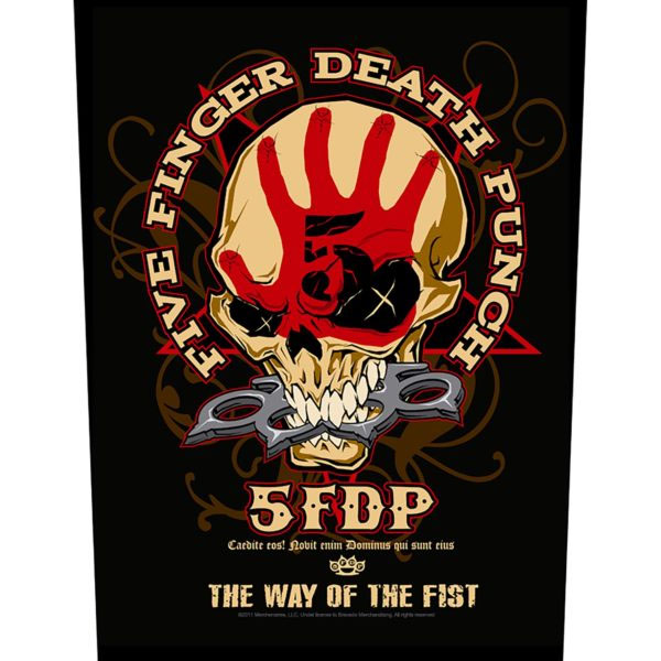 Five Finger Death Punch- The Way Of The Fist Sewn Edge Back Patch (bp132)
