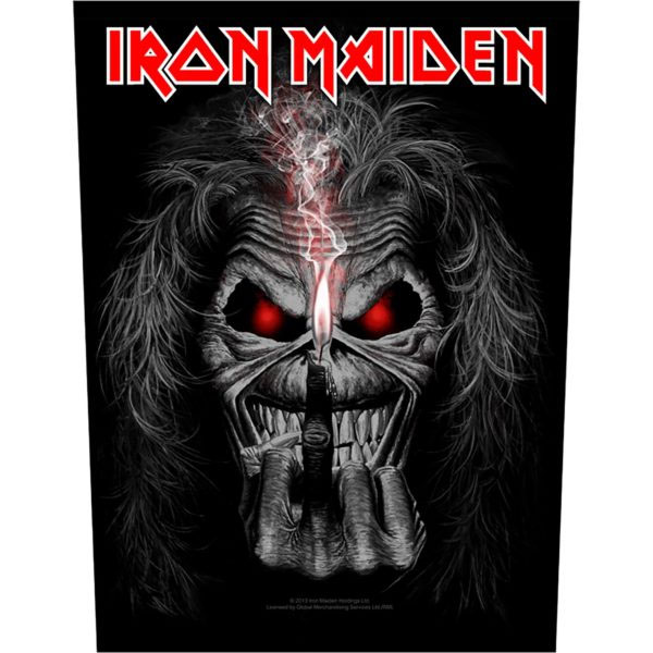 Iron Maiden- Eddie Candle Finger Sewn Edge Back Patch (bp128)