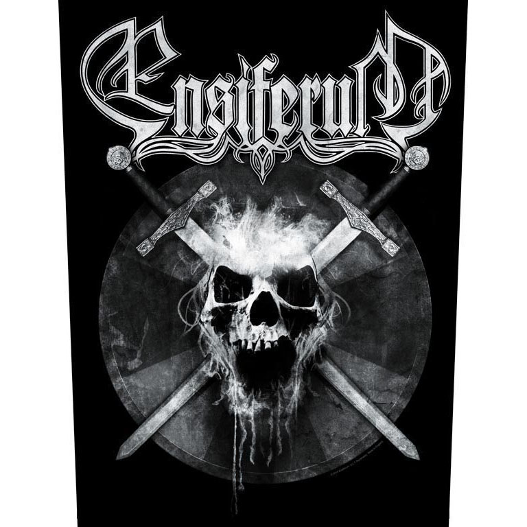 Ensiferum- Skull Sewn Edge Back Patch (bp56)