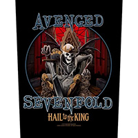 Avenged Sevenfold- Hail To The King (Skeleton On Throne) Sewn Edge Back Patch (bp137)