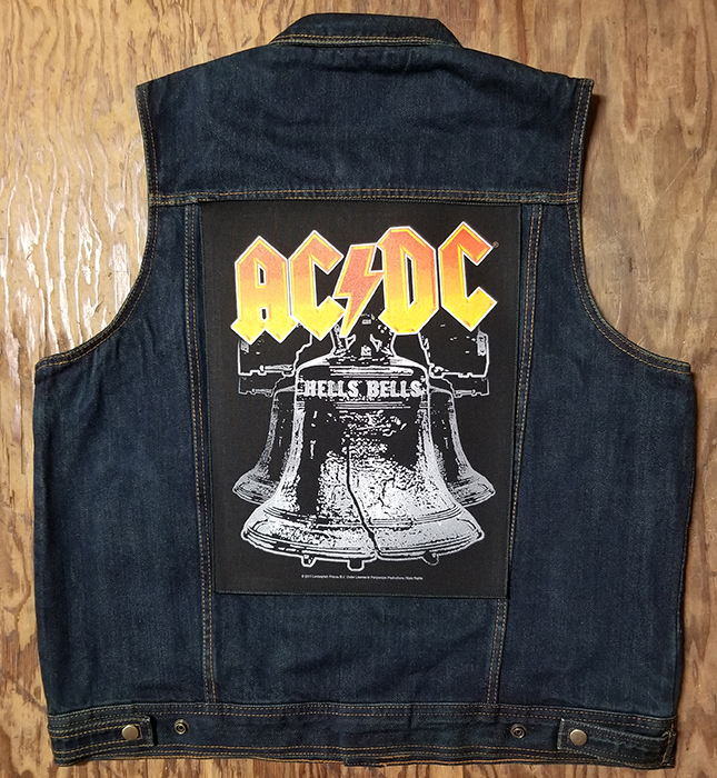 AC/DC- Hells Bells Sewn Edge Back Patch (bp38)