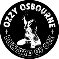 Ozzy Osbourne- Blizzard Of Ozz Sewn Edge Back Patch (bp125)