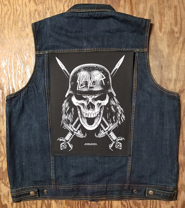 Slayer- Wehrmacht Sewn Edge Back Patch (bp107)