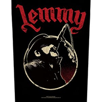 Lemmy (Motorhead)- Microphone Sewn Edge Back Patch (bp109)