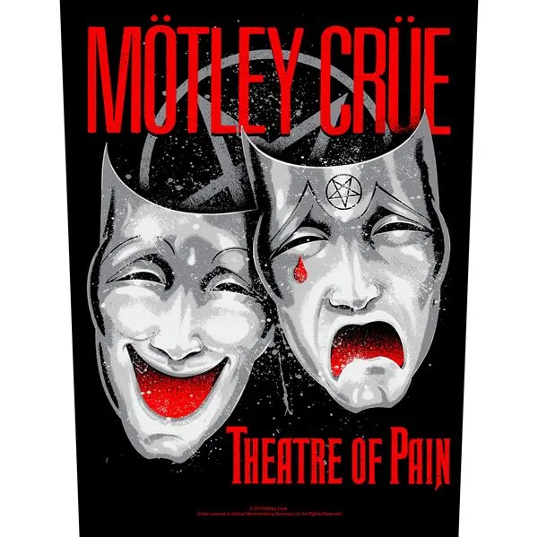 Motley Crue- Theatre Of Pain Sewn Edge Back Patch (bp159)