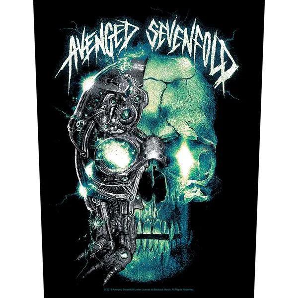 Avenged Sevenfold- Terminator Skull Sewn Edge Back Patch (bp16)