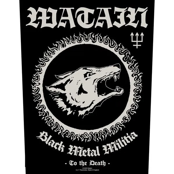 Watain- Black Metal Militia Sewn Edge Back Patch (bp166)