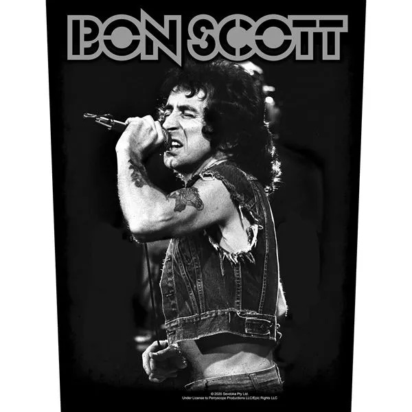 AC/DC- Bon Scott Sewn Edge Back Patch (bp168)