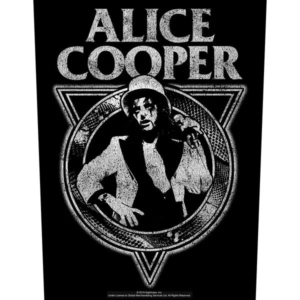 Alice Cooper- Snakeskin Sewn Edge Back Patch (bp169)