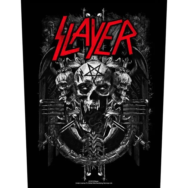 Slayer- Demonic Sewn Edge Back Patch (bp206)