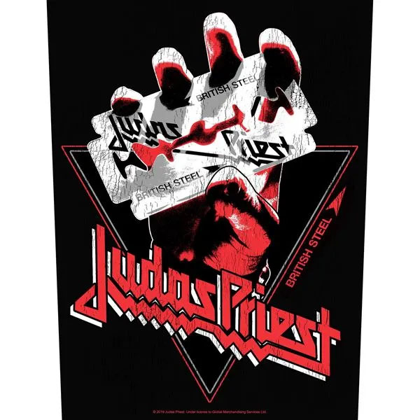 Judas Priest- Vintage British Steel Sewn Edge Back Patch (bp205)
