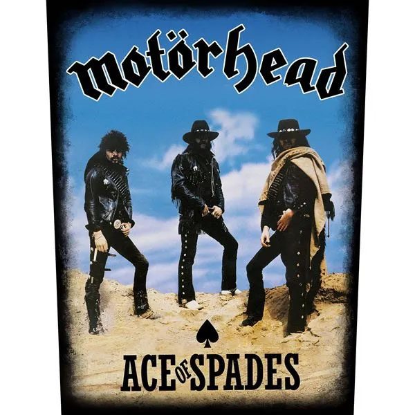 Motorhead- Ace Of Spades Band Pic Sewn Edge Back Patch (bp204)
