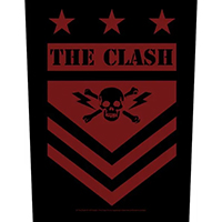 Clash- Military Skull Sewn Edge Back Patch (bp212)