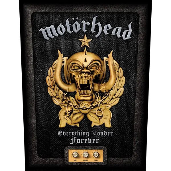 Motorhead- Everything Louder Forever Sewn Edge Back Patch (bp210)