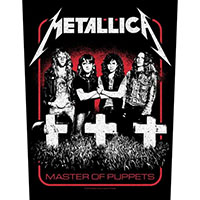 Metallica- Master Of Puppets Band Pic Sewn Edge Back Patch (bp228)
