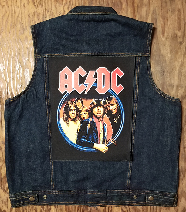 Patch thermocollant AC//DC Highway to Hell backpatch géant 29 x 35 cm