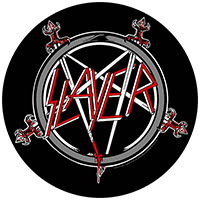 Slayer- Pentagram Sewn Edge Back Patch (bp46)