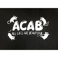 ACAB Cats Cloth Canvas Patch by SeedBombPA  (cp442)