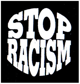 Stop Racism cloth patch (cp212)