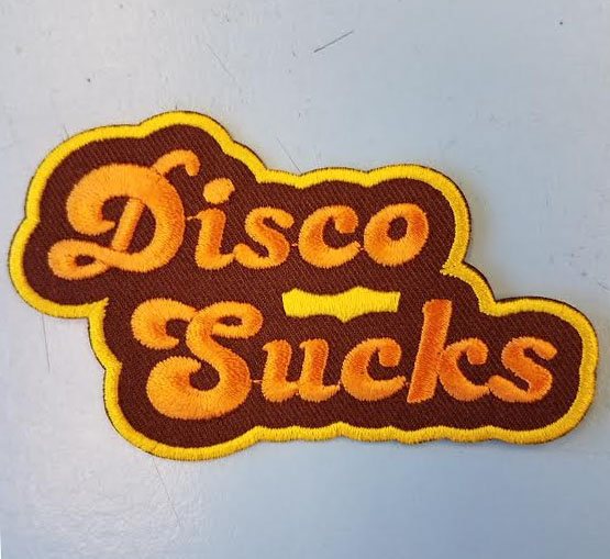 Disco Sucks Embroidered Patch