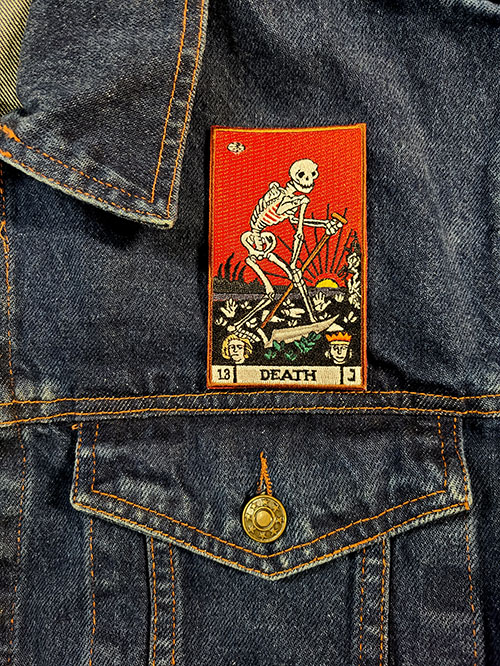 Death Tarot Embroidered Patch