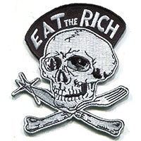 Eat The Rich Embroidered Patch