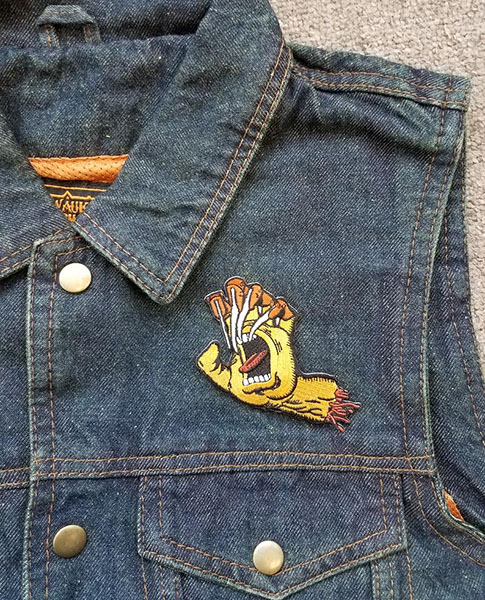 Screaming Freddy Krueger Hand embroidered patch