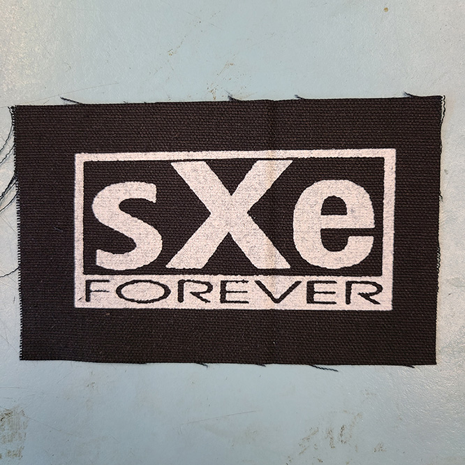 Straight Edge Forever cloth patch (cp127)