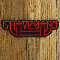 Graveyard- Red Logo embroidered patch (ep153) (Import)