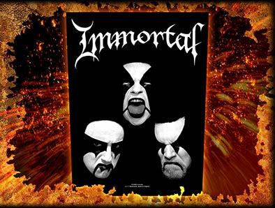 Immortal- Faces Sewn Edge Back Patch (bp19)