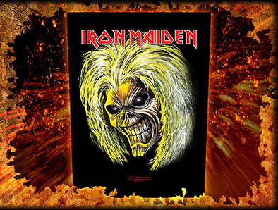 Iron Maiden- Eddie Face Sewn Edge Back Patch (bp71)