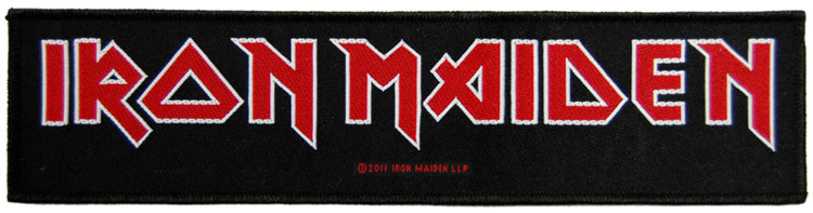 Iron Maiden- Logo Woven Superstrip Patch (ep201) - Embroidered/Sewn Patches
