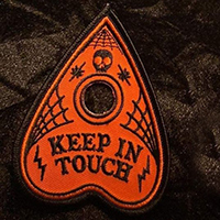 Keep In Touch Ouija Planchette Embroidered Patch by Mood Poison (ep456) - Orange