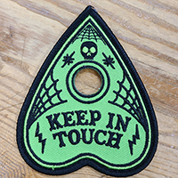 Keep In Touch Ouija Planchette Embroidered Patch by Mood Poison (EP583) - in Green