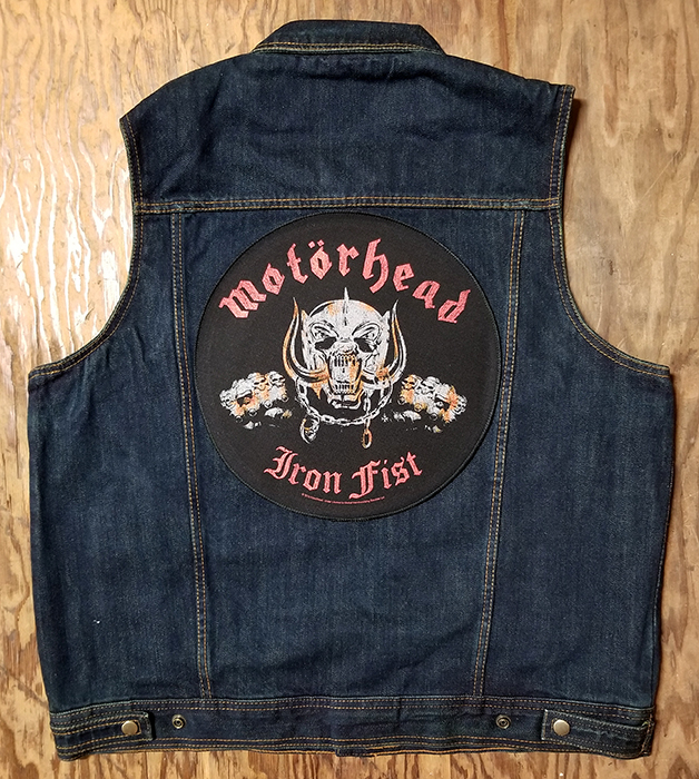 Motorhead- Iron Fist (Round) Sewn Edge Back Patch (bp9)
