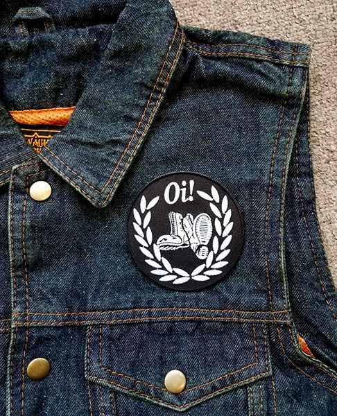 Oi! (Boots & Laurel) Embroidered Patch